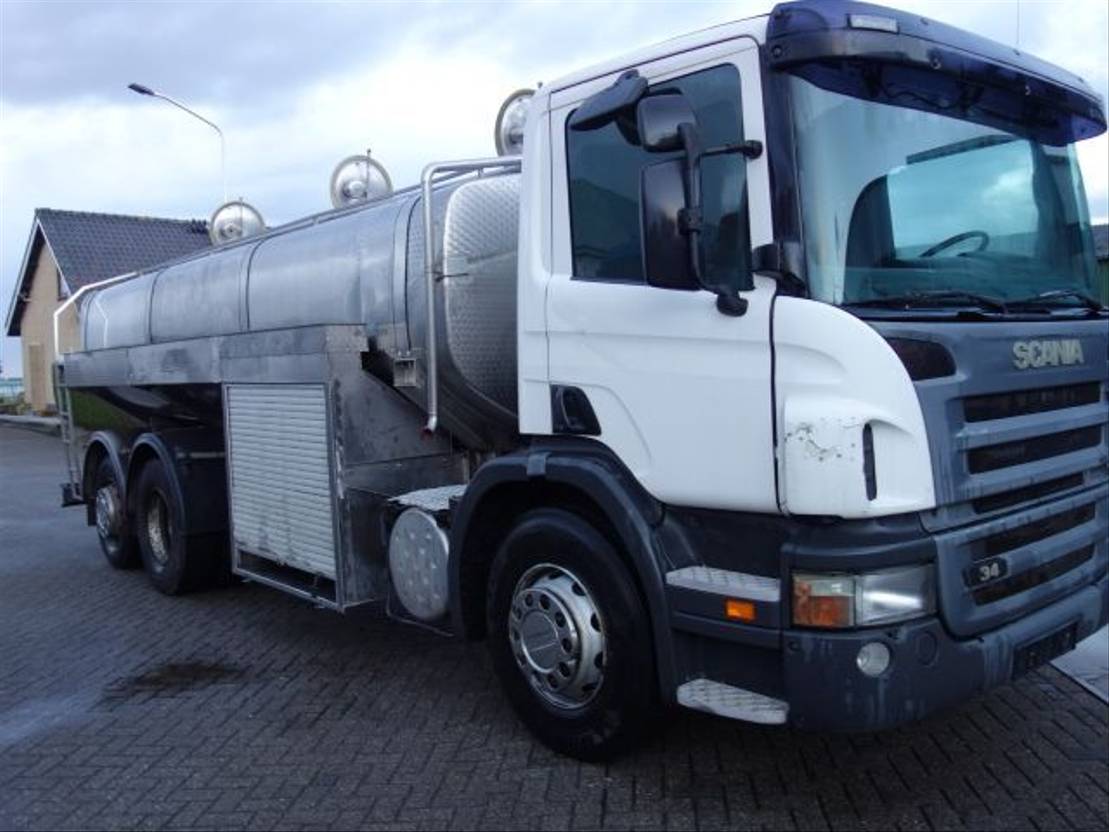Scania P340 6X2 RVS 20000 L MILK/WATERTANK